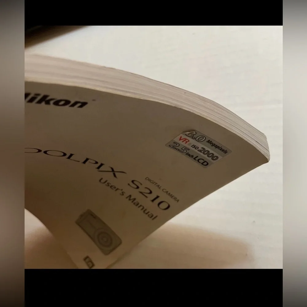 Nikon Coolpix S210 Digital Camera User's Manual